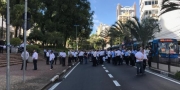 Passeata de taxistas contra regras diferentes para aplicativos afeta trânsito no Centro de Campinas